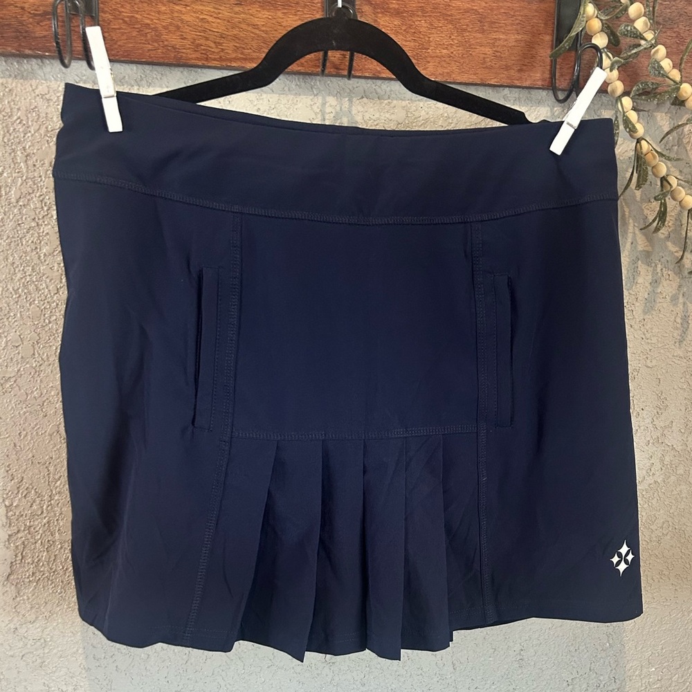 JoFit Navy Blue Pleated Skirt